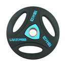 LIVEPRO TRAINING OLYMPIC URETHANE TRIP GRIP PLATE PAIR LP8020-2