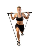 Fit Stick Pilates Alloy Bar Kit with Resistance Band Adjustable Exercise Stick Liveup-2