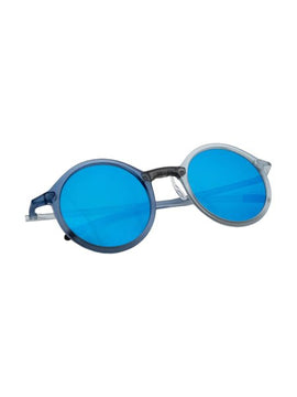 LSunglass PC Frame With AC Lens, Gray/Blue, With Case - Sallys Home