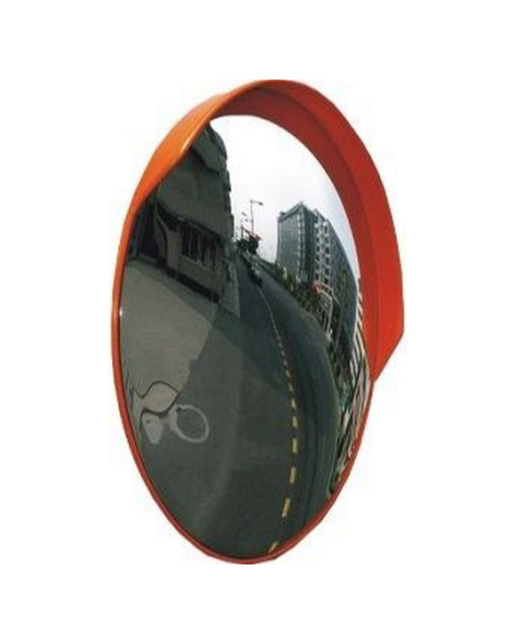 Convex Polycarbonate Mirror for Indoor and Outdoor Use, Complete with Fitting