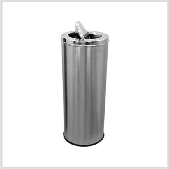 Wastebin Stainless Steel Swing Type, 60Lit, 38X38X75cm, With Removable Bin Inside