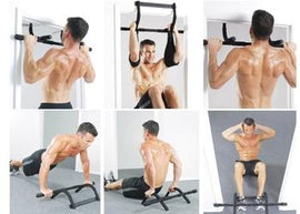 MULTI FUNCTIONAL INDOOR CHIN - UP BAR WITH ARM STRAP - Sallys Home