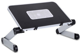 Multifunctional Laptop Stand Adjustable Fan – Black & White - Sallys Home