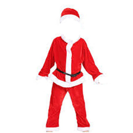 Non Woven Santa Claus Christmas Suit With Mustache & Belt - Sallys Home