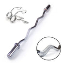 OLYMPIC WEIGHTLIFTING 1.2M EZ CURL BARBELL BAR WITH CLIPS WEIGHTBAR - Sallys Home