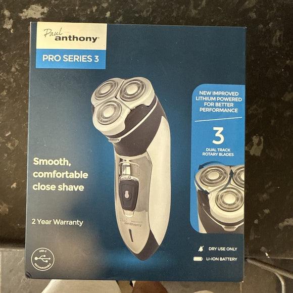 Paul Anthony 3 Blade Shaver - Sallys Home