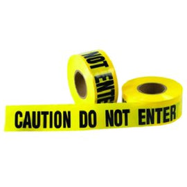 PE Warning Tape Non - Adhesive,(DO NOT ENTER) Yellow/Black Text, 7.5Cm*200M*0.1MM - Sallys Home