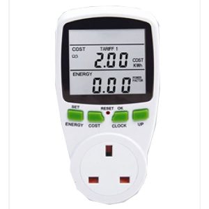 Plug In Power Meter, Electricity Monitoring Meter - Sallys Home