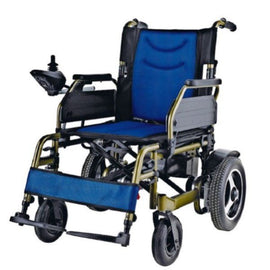 Powder Coated Steel Frame Electric Wheelchair, Flip Up Armrest, 8 Inch PU Front Castor, 12 Inch Rear Wheel, 2X250W Motor, Uses 2X12Ah Bty - Sallys Home