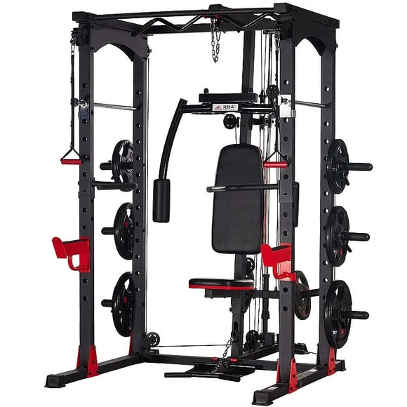 Premium Multi - Gym Power Rack Combo with Cable Cross - Sallys Home