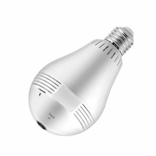 Product: 960P HD Bulb WiFi IP P2P Camera 360VR Mini Camcorder, 130W BULB, SCREW BASE - Sallys Home