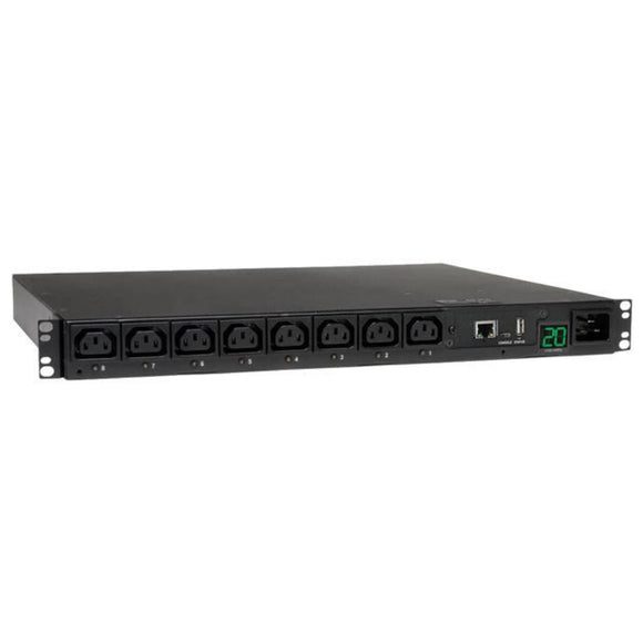 3.3–3.8kW Single-Phase Switched PDU – LX Platform, 208–240V, 8 C13 Outlets, 1U Rack-Mount | Tripp Lite