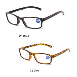 Reading Glass Foldable In Leather Type Case & Cleaning Cloth - Sallys Home