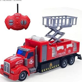 Remote control Lift Fire Fighting Truck In Window Box 1:36 - Sallys Home