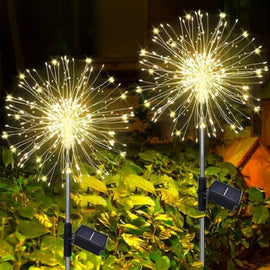 Solar LED Firework Garden Lamp 90cm Waterproof