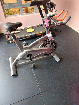 CHECKED HIGH DENSITY GYM RUBBER FLOOR EXERCISE MAT 20MM 1PC 1SQM - 0