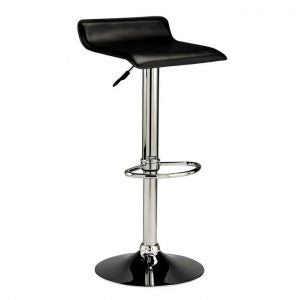 Height Adjustable Barstool Black Square – 40 x 45 x 61-81 cm