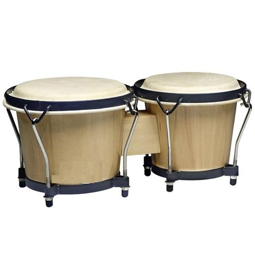 6inch 7inch Bongo Drum Natural Wood Color