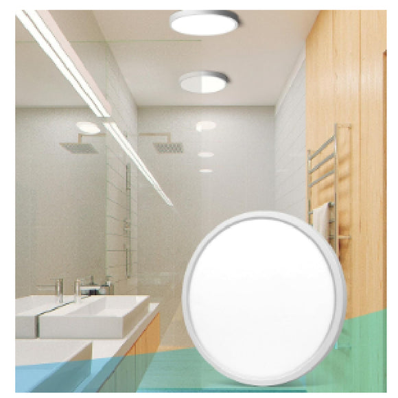 LED Bathroom Light 15W, 24W Daylight Round Surface Mount