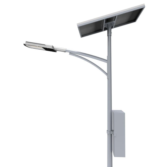 Solar Street Light With Led Lamp, Solar Panels And Charge Controller 40W Sunpower