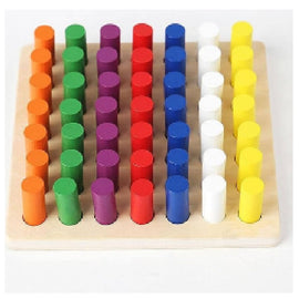 Wooden Early Education Sensing Stick In Color Box