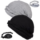 Unisex Baotou Hat Hair Protection – Black (Each in Zip Lock Bag)-1