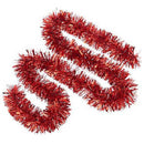 Tinsel 5cm*2m*5ply, Red, Gold-1