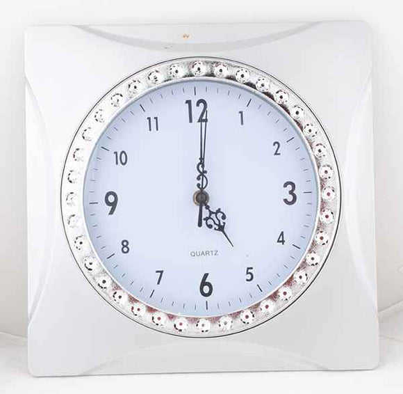 Clock E0531C1 , Fancy Decorative Clock, Black Numbers