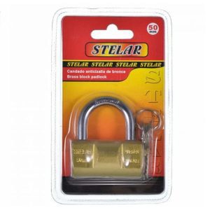 Stelar Brand Padlock 50Mm, With 3 Keys