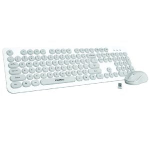 Cliptec Wireless Keyboard and Mouse Combo Set – Young Air (Grey, Pink)