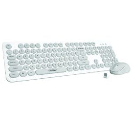 Cliptec Wireless Keyboard and Mouse Combo Set – Young Air (Grey, Pink) - 0