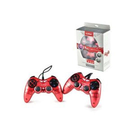 Double-Action Pc Usb Dual Vibration Twins Gamepad Cliptec Black