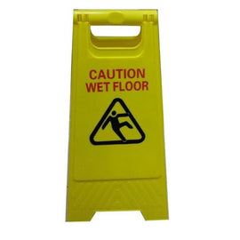 Yellow A Sign, inchWet Floor/Cleaning In Progressinch