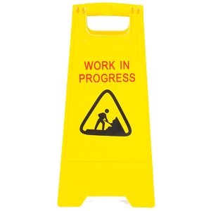 SIGN WORK IN PROGRESS