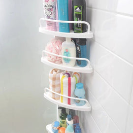 4 Tier Adjustable Bathroom Corner Shelf Shower Caddy - 0