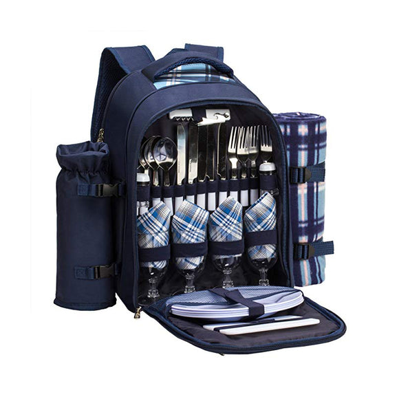 Four-person picnic bag Size: 42x38x15 cm Material: 600D Oxford cloth