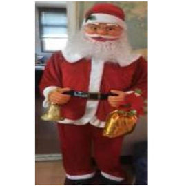 Electric Dancing Santa 180Cm With Gift Bag And Bell