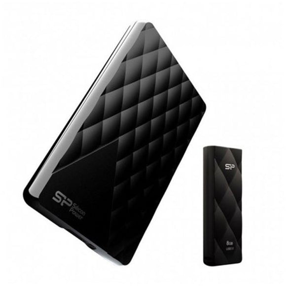 Silicon Power Usb 3.0 Portable Hard Drive With 8Gb Blaze B20 Fdd Free 1Tb