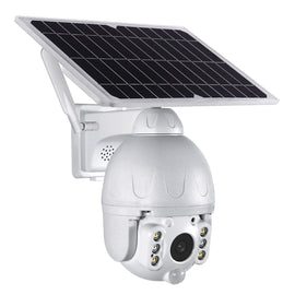 1080P Outdoor Mini PTZ Solar Powered Wifi Camera, Tuya App, Built In Battery