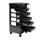 Salon Trolley With Castor Wheels 5 Drawers +1 Top + 1  Bowl-1
