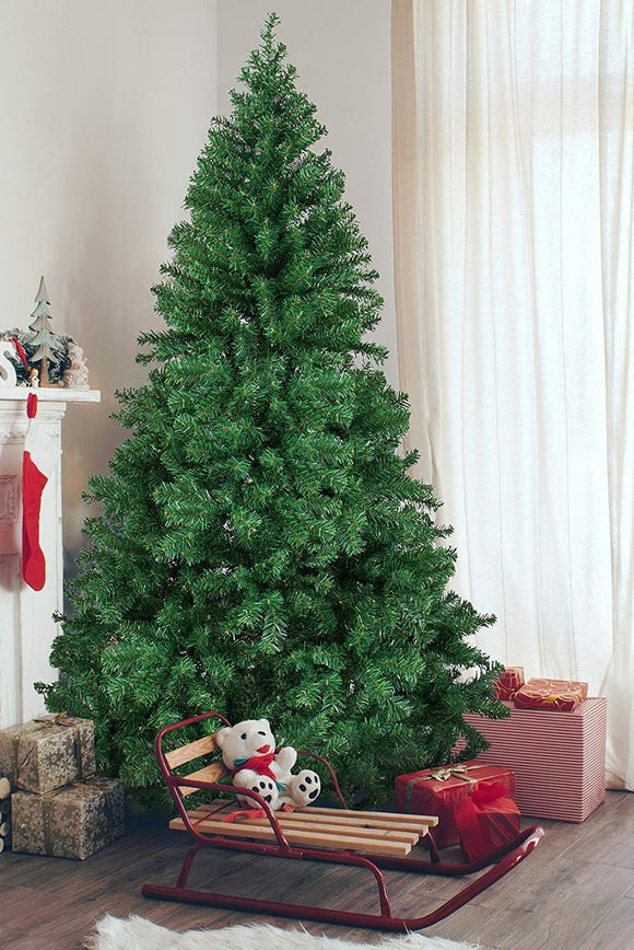 Massive Green Pvc Christmas Tree Metal Feet | 12ft, 15ft, 20ft Option