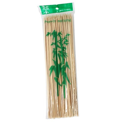 Bamboo Skewers 3*300Mm Purely Natural Per Packet Of 100 Pcs