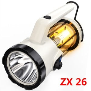 USB Type C Rechargable Big Head Multifunction Torch,LED With Tungsten Lamp, 2X1800mah(18650) bty, Distance-300m