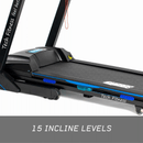 Tech Fitness T Series with Shock Mitigation 3.5HP Treadmill 16km/h with 15 Levels Incline KFx-3