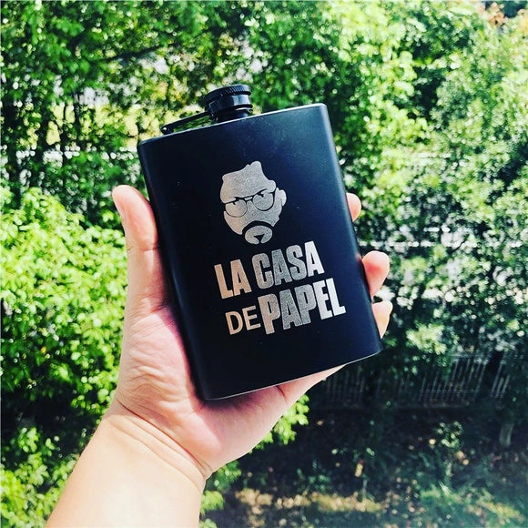 Stainless Steel Liquor Whiskey Flask 8oz