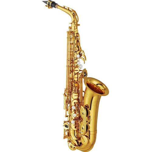 Alto Saxophone With Gold Lacquer Surface