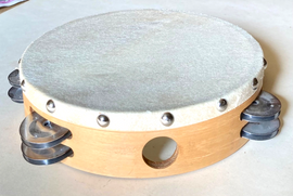 Tambourine With Skin 4 inch 3 Bells, 6 inch 4 Bells, 8 inch 6 Bells, 8 inch 12 Bells, 10 inch 8 Bells,12 inch 16 Bells