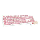Cliptec Wireless Keyboard and Mouse Combo Set – Young Air (Grey, Pink)-1
