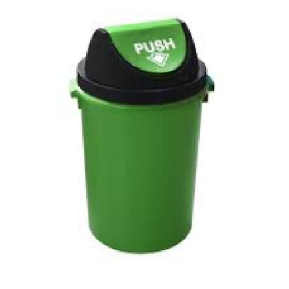 30L Colorful Swing Cover Dustbin, 36*27.5*49cm, Green