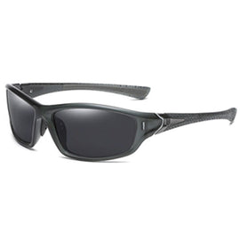 Sunglass PC Fram With TAC Lens, Gray/Black, With Case